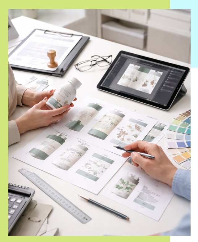 Профессиональная разработка дизайна и текста этикетки продукции в Черногорске